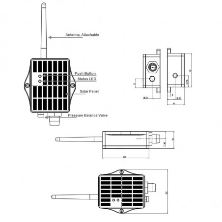 LMS01 LS Solar Powered LoRaWAN Leaf Moisture Sensor For IoT Of Agriculture