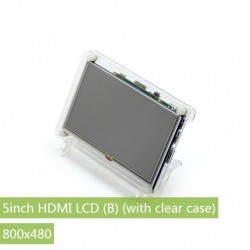 Raspberry Pi 5inch HDMI LCD(B)+ Bicolor case 800×480 Capacitive Touch Screen