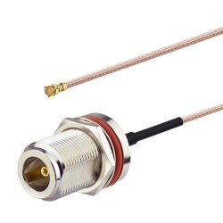 DWM-IPEX to N Female Bulkhead Jack with RG316 extension jumper cable