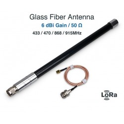 LoRa Antenna-433MHz /470MHz /868MHz /915MHz  8dBi Fiber Glass Antenna with N Female Connector