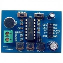 DMW-ISD1820 Sound / Voice Recording and Playback Module Board (3~5V)