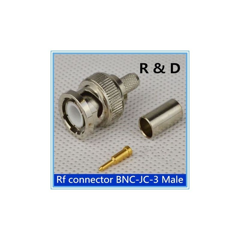 DWM-BNC male crimp plug for RG59 coaxial cable