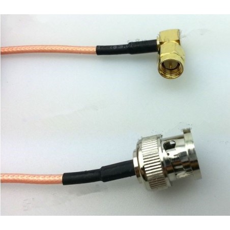 2pcs BNC Female to MCX Male Pigtail Cable 30cm RG316